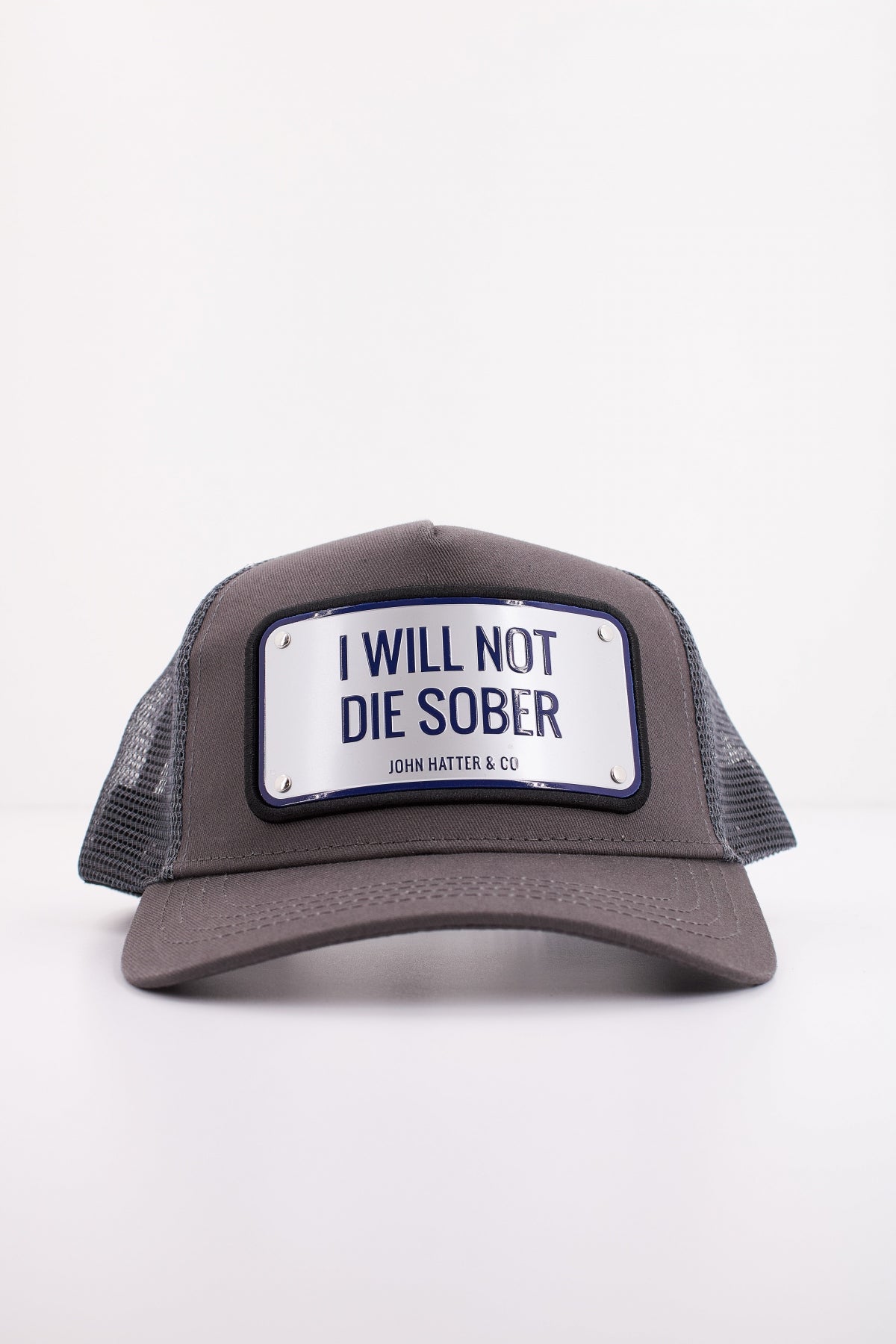 JOHN HATTER CO I WILL NOT DIE SOBER en color GRIS (1)