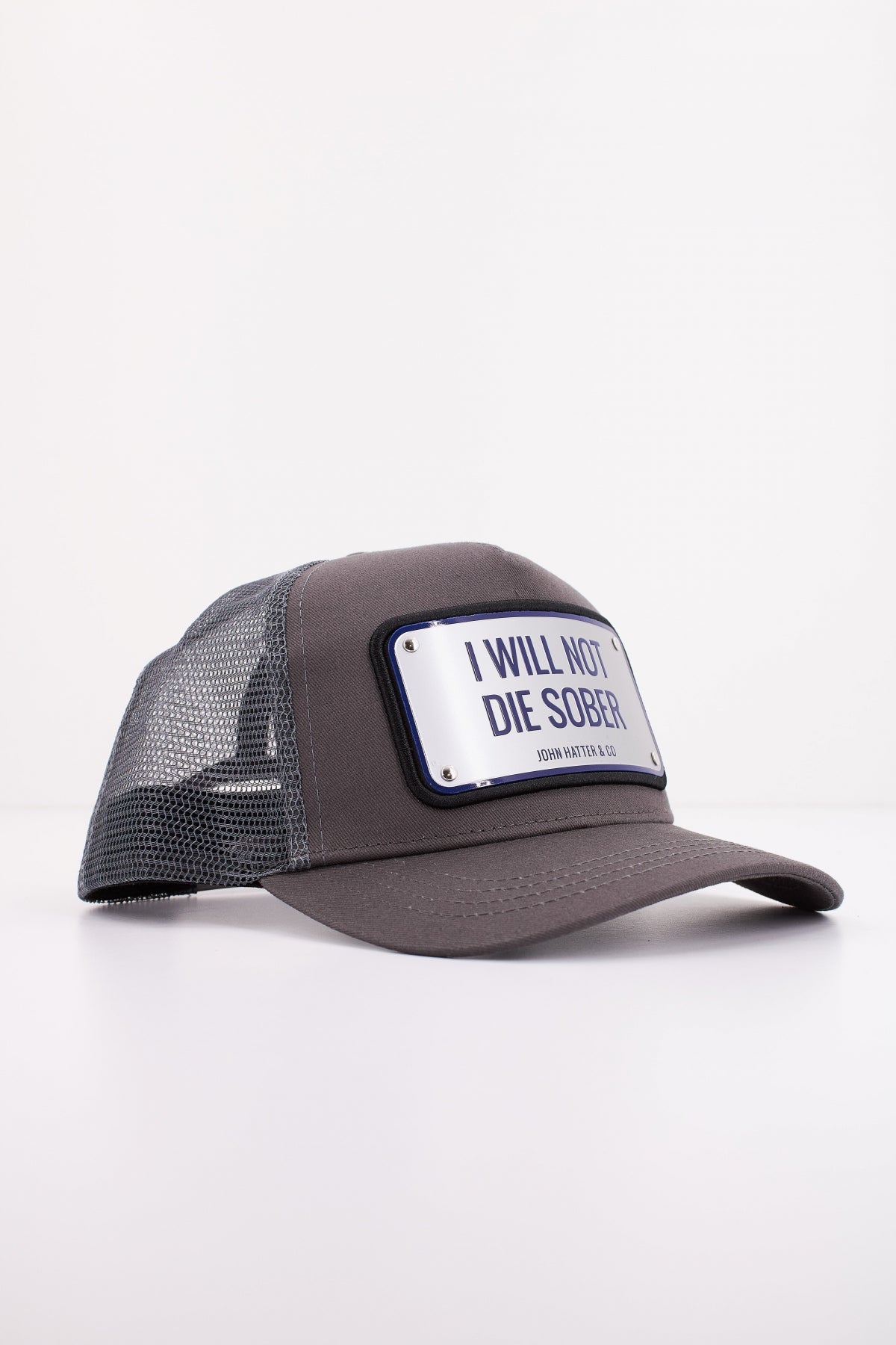 JOHN HATTER CO I WILL NOT DIE SOBER en color GRIS (2)