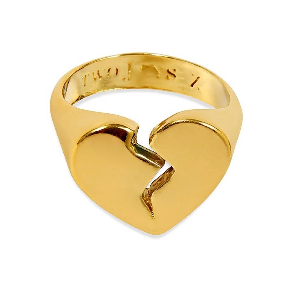 TWOJEYS BROKEN HEART RING en color ORO (5)