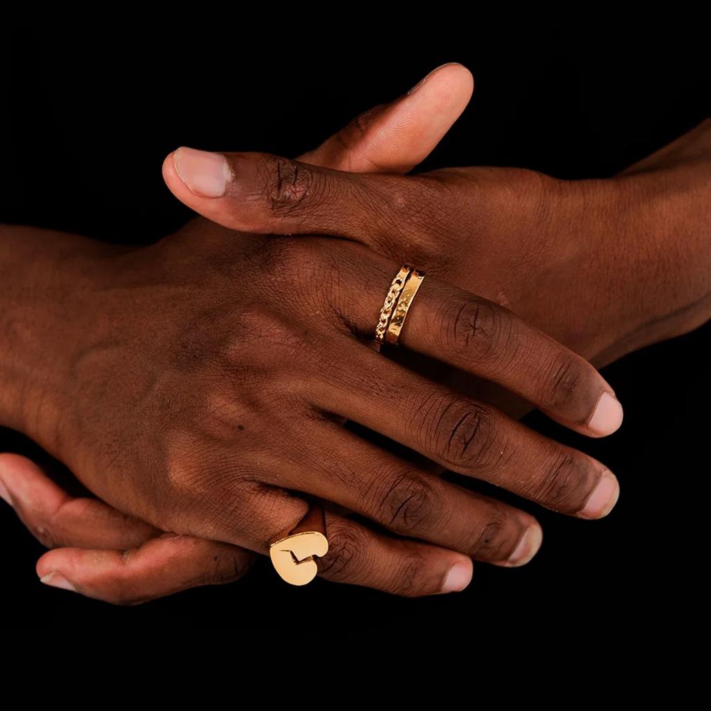 TWOJEYS BROKEN HEART RING en color ORO (6)