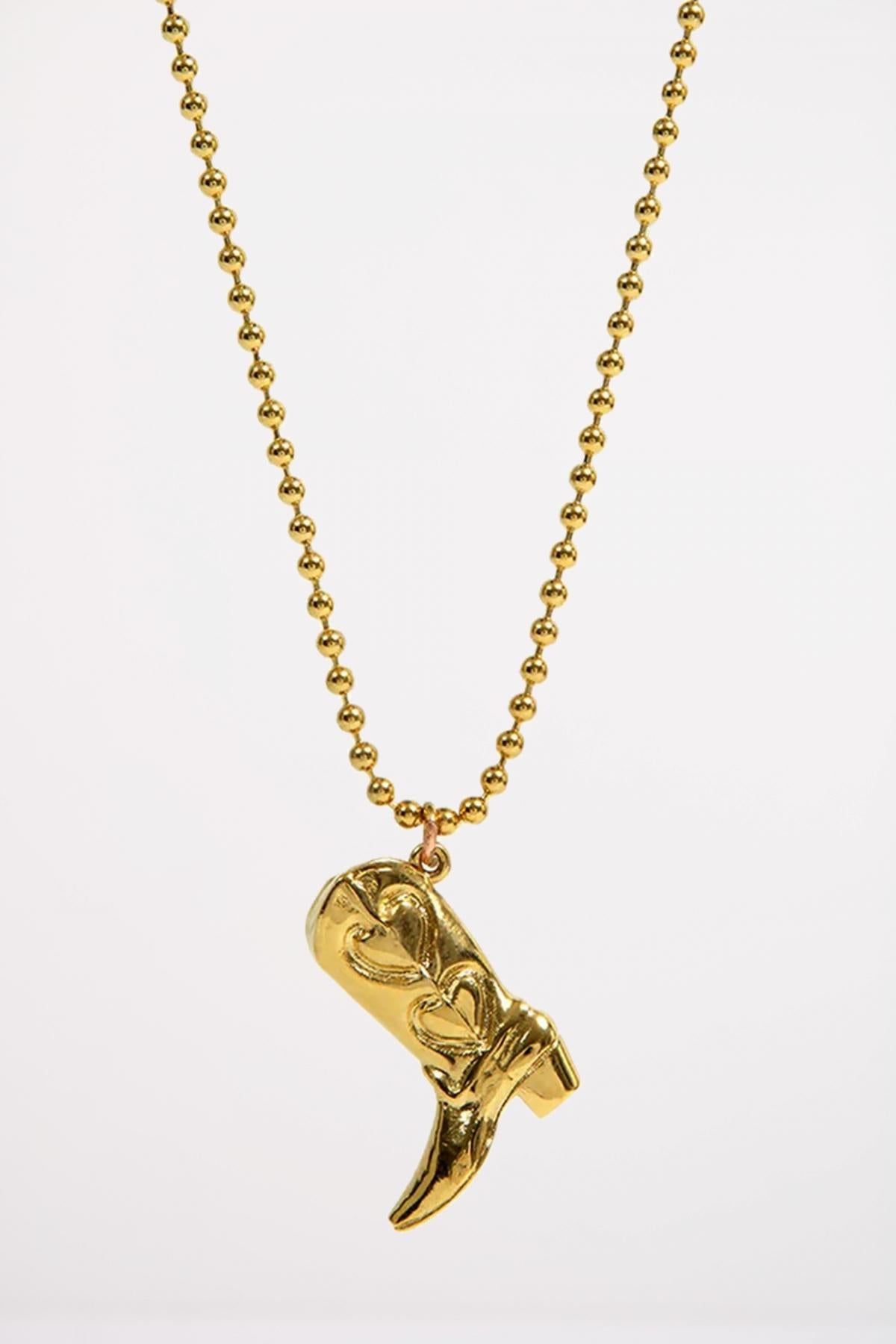 TWOJEYS BOOT NECKLACE en color ORO (1)