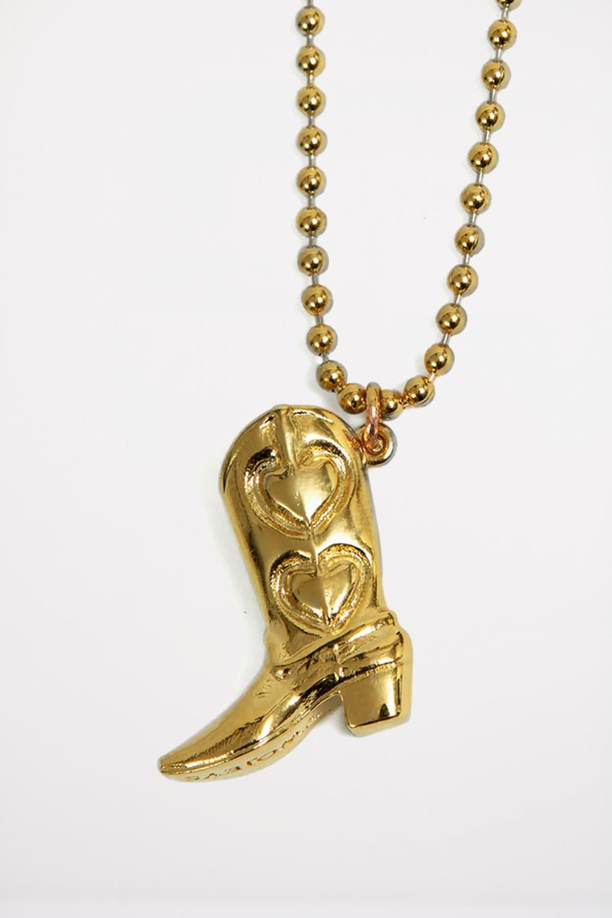 TWOJEYS BOOT NECKLACE en color ORO (2)