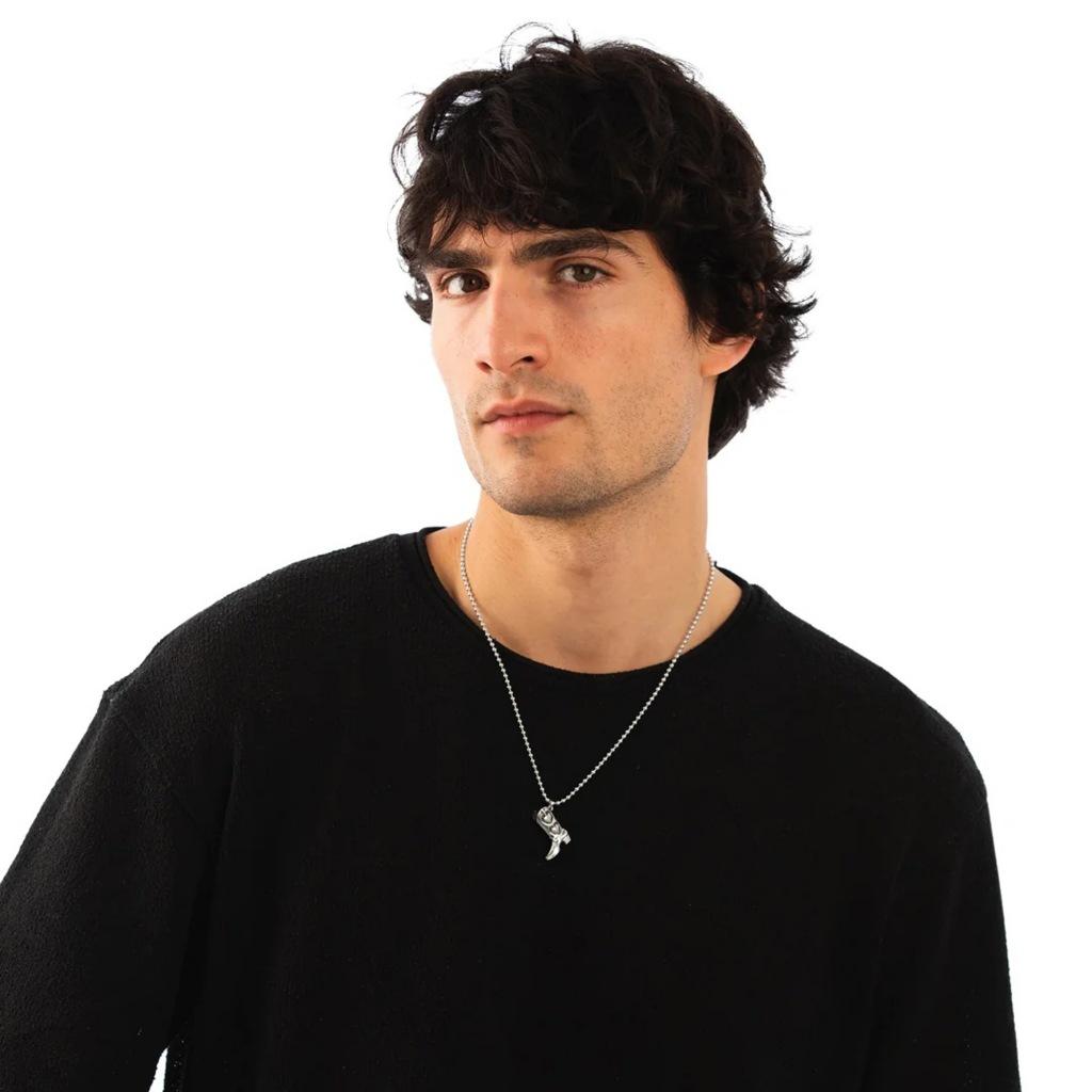 TWOJEYS BOOT NECKLACE en color PLATA (5)