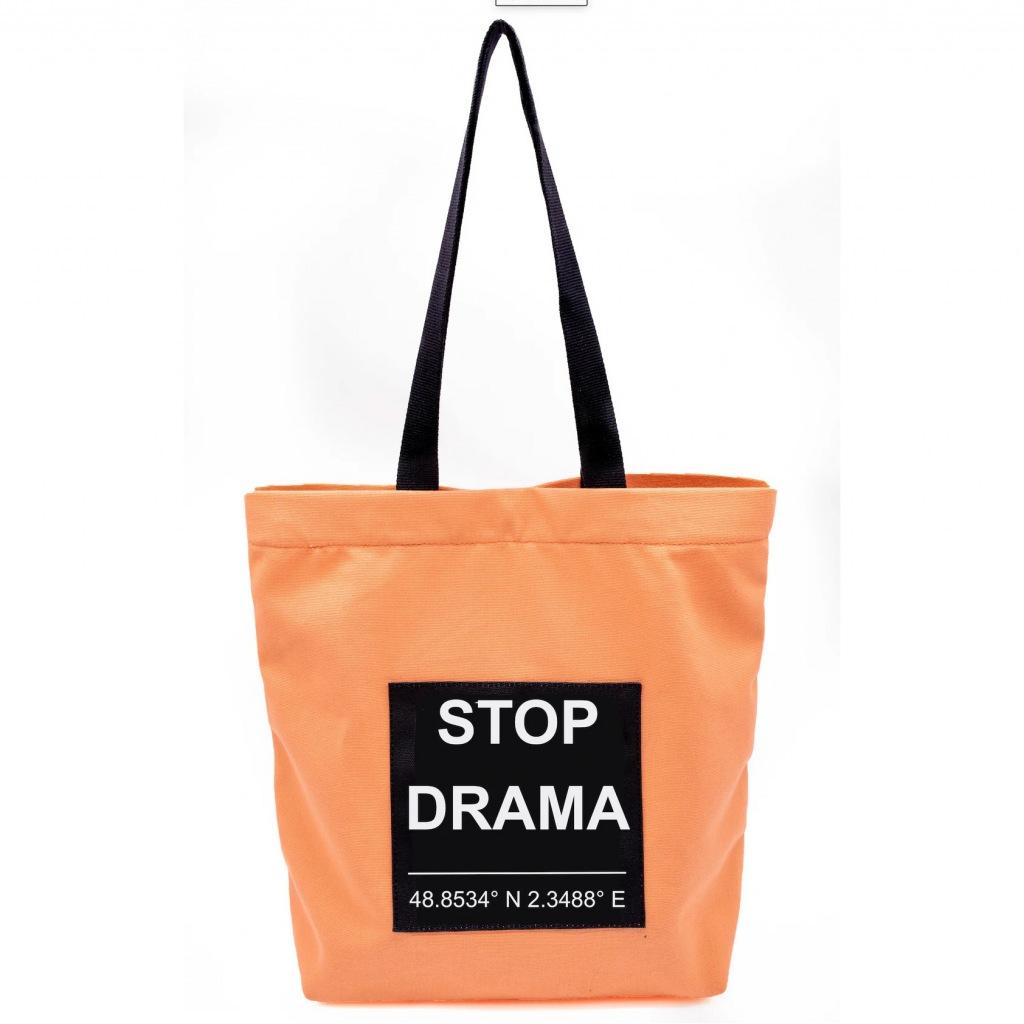 VERB TO DO STOP DRAMA en color NARANJA (4)