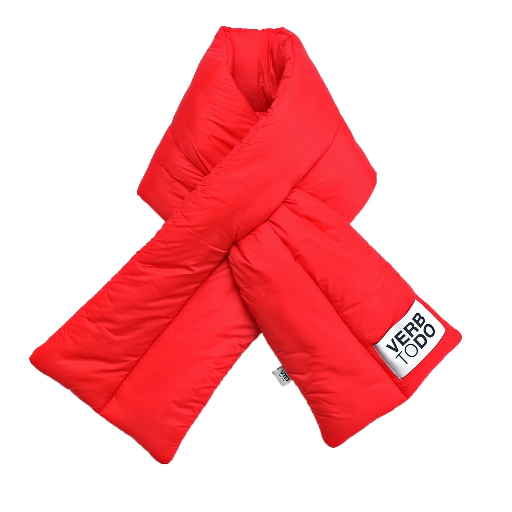 VERB TO DO SCARF NYLON PUFFER en color ROJO (2)