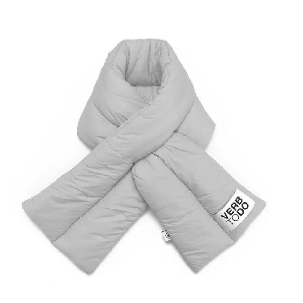 VERB TO DO SCARF NYLON PUFFER en color GRIS (2)