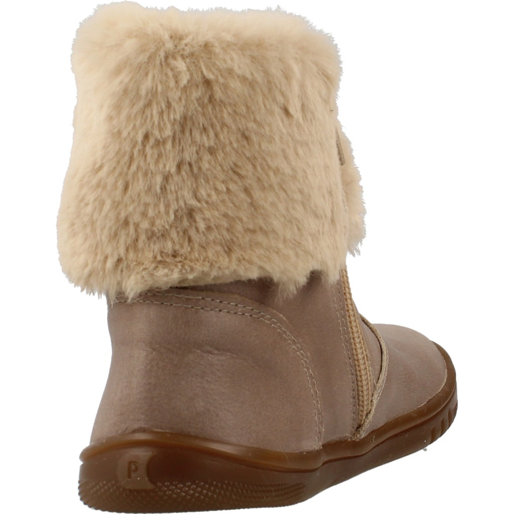 PIRUFLEX PF BOTA CUELLO PELO en color BEIS (3)