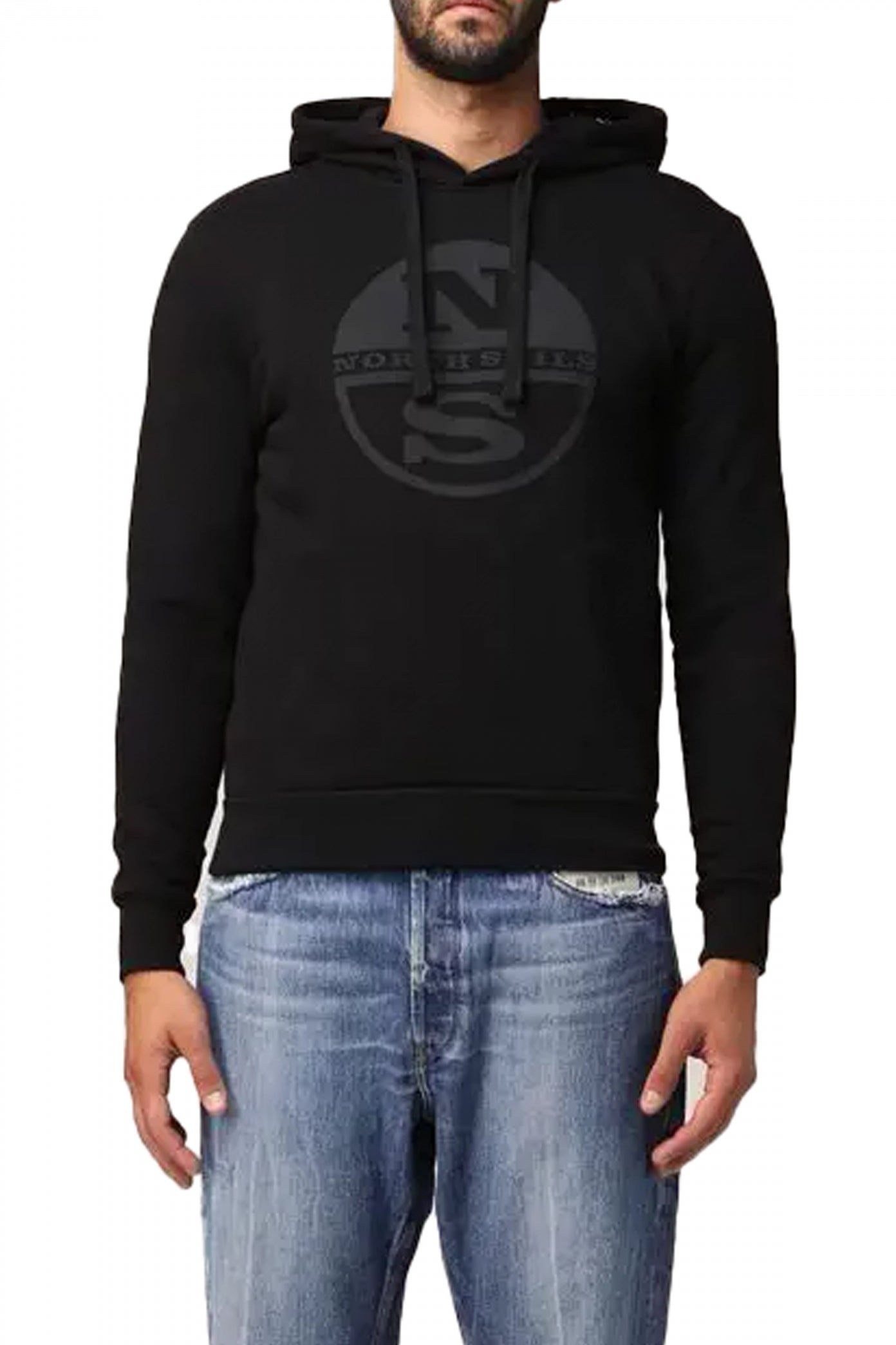 NORTH SAILS HOODED SWEATER en color NEGRO (1)