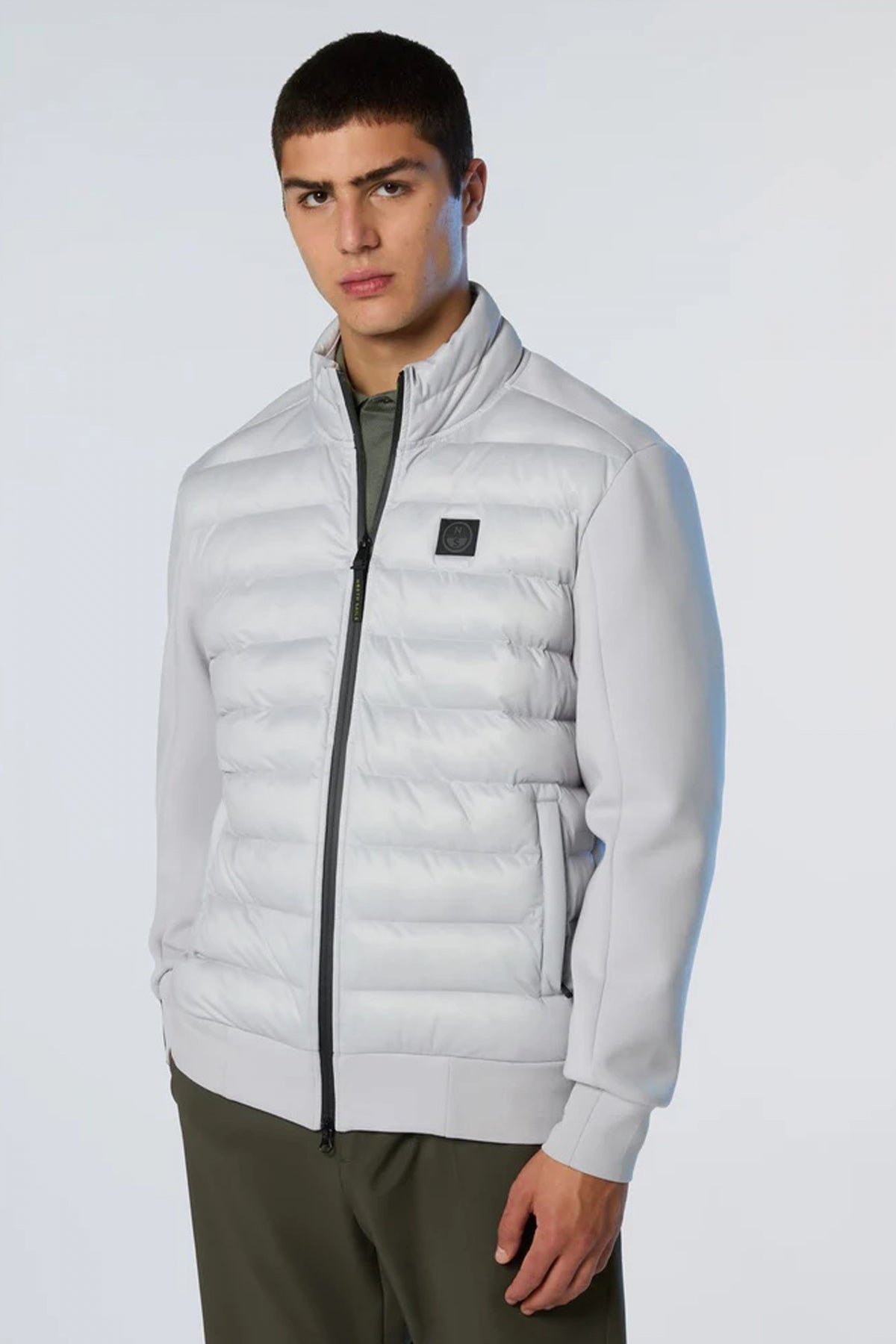 NORTH SAILS FULL ZIP SWEATER en color GRIS (1)