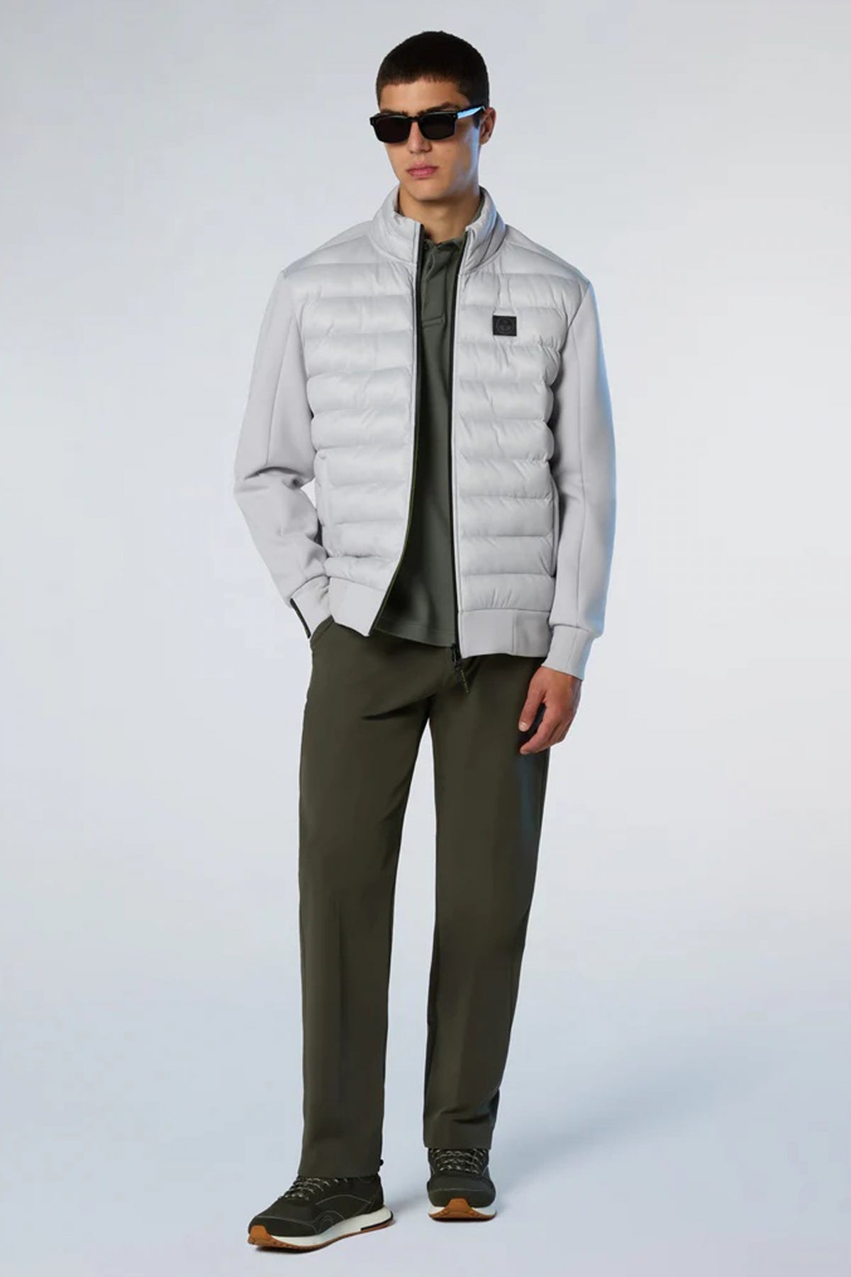 NORTH SAILS FULL ZIP SWEATER en color GRIS (4)