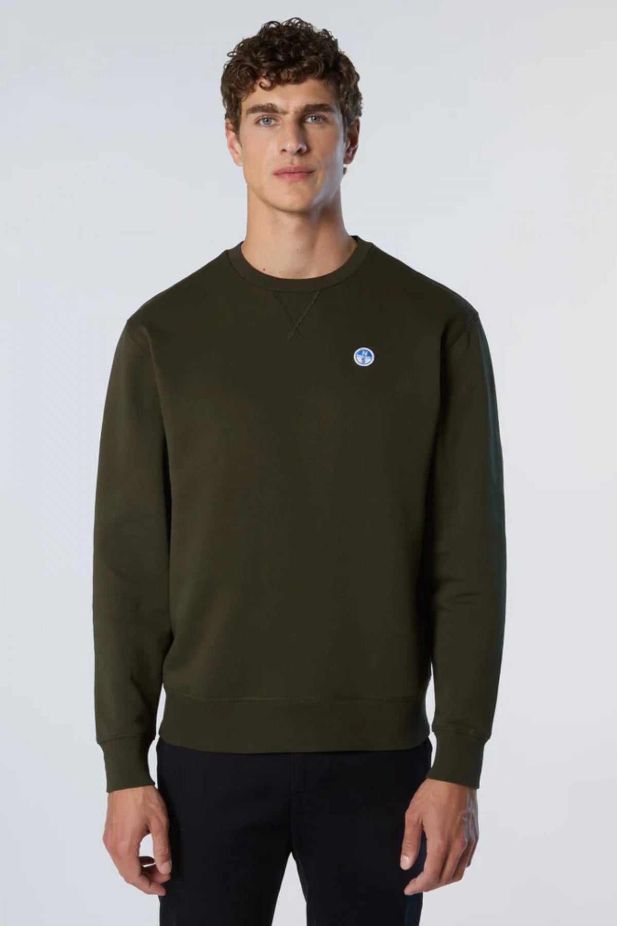 NORTH SAILS CREWNECK SWEATSHIRT en color VERDE (1)