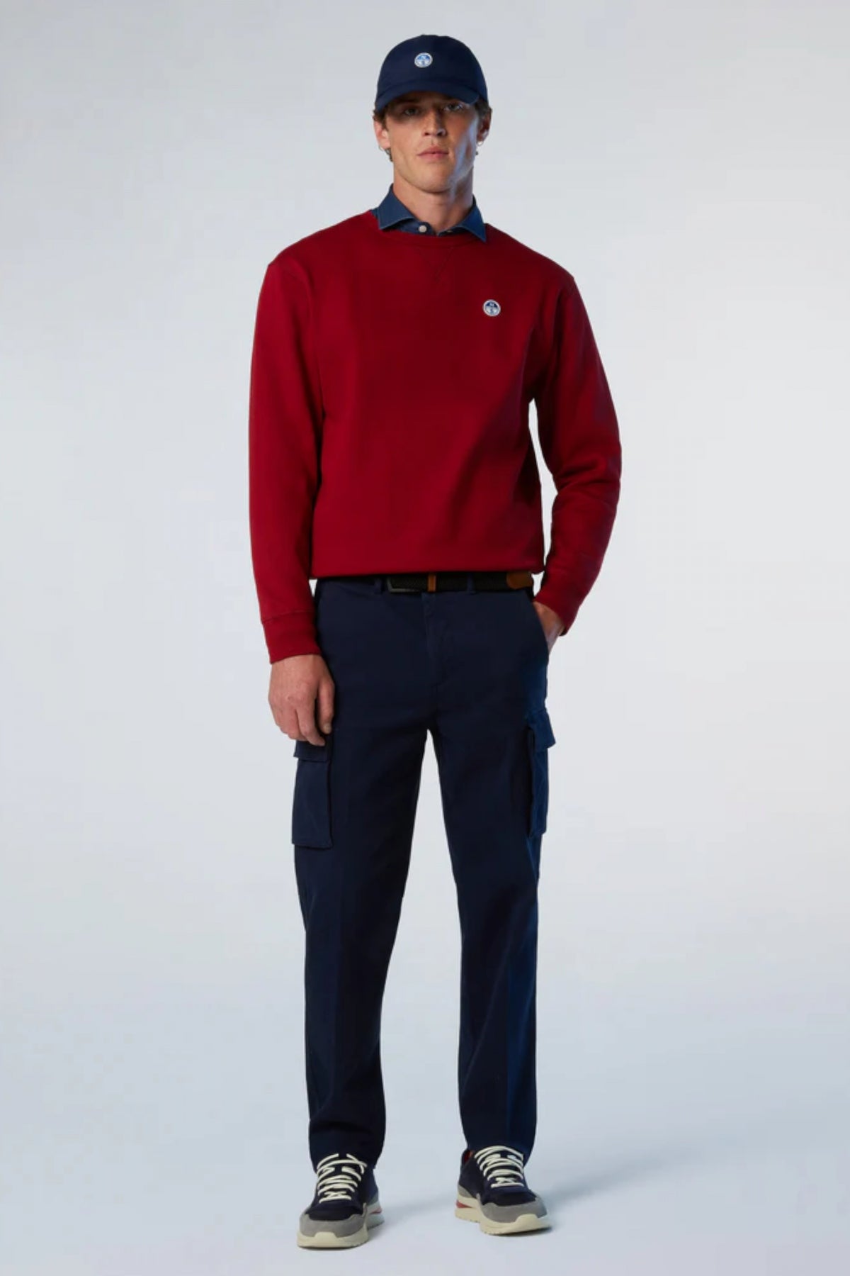 NORTH SAILS CREWNECK SWEATSHIRT en color ROJO (4)