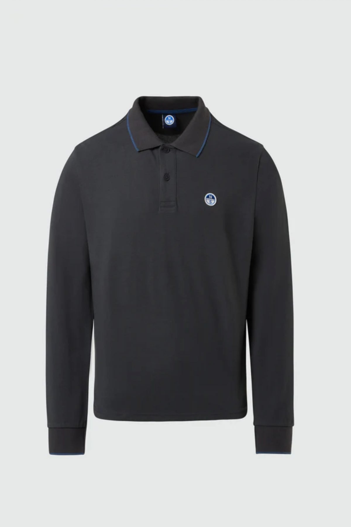 NORTH SAILS POLO LONG SLEEVE en color GRIS (2)