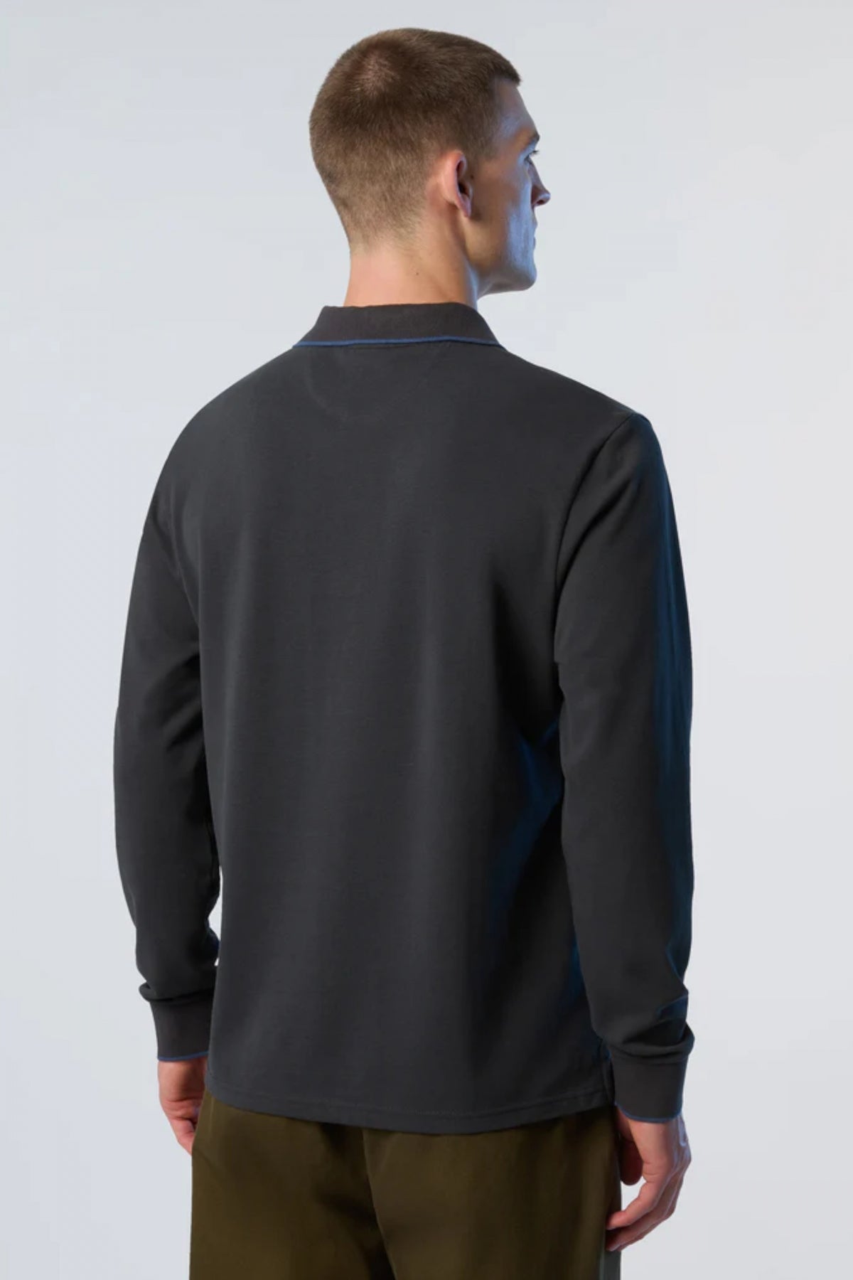 NORTH SAILS POLO LONG SLEEVE en color GRIS (3)