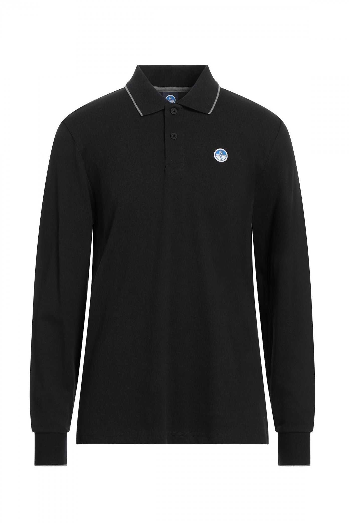 NORTH SAILS POLO LONG SLEEVE en color NEGRO (1)