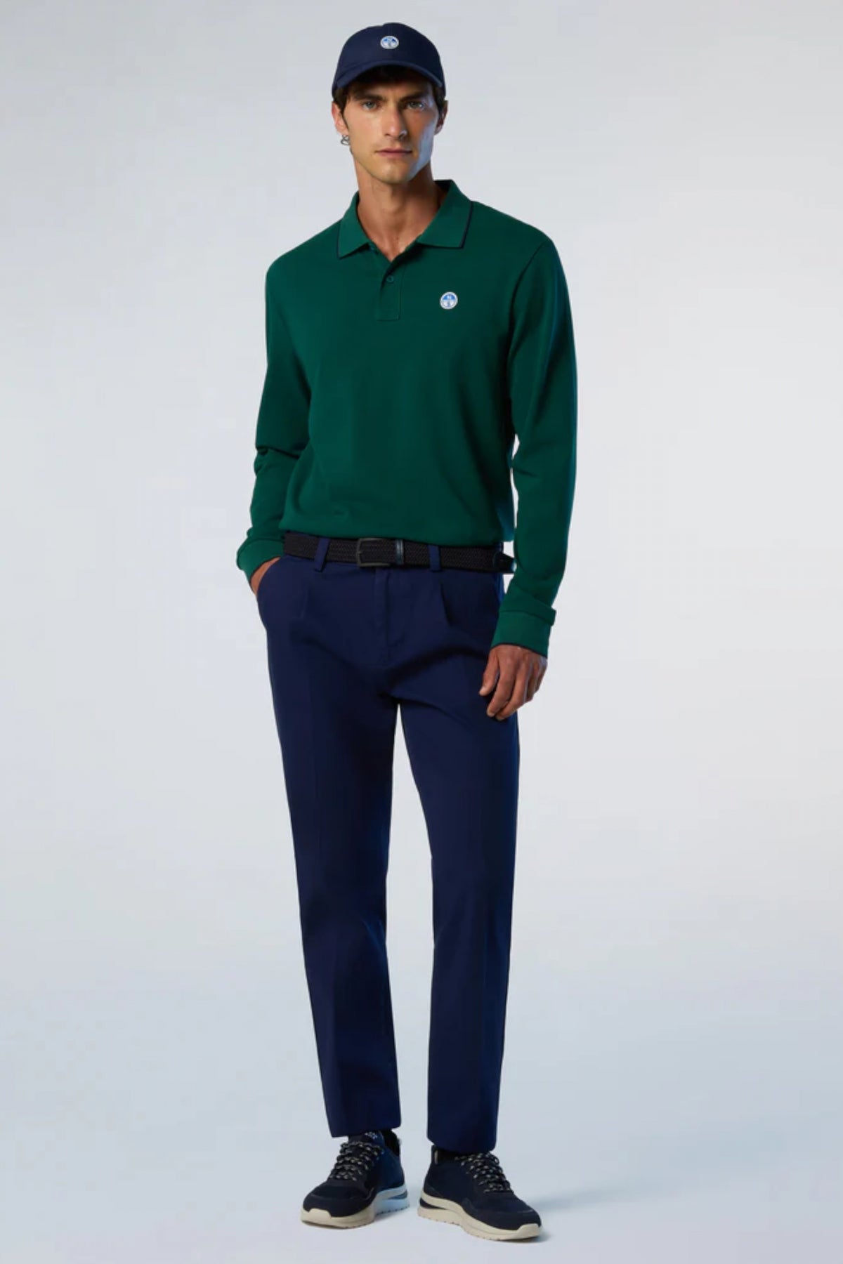 NORTH SAILS POLO LONG SLEEVE en color VERDE (4)