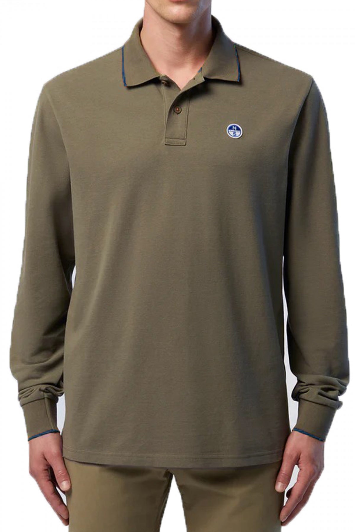 NORTH SAILS POLO LONG SLEEVE en color VERDE (1)