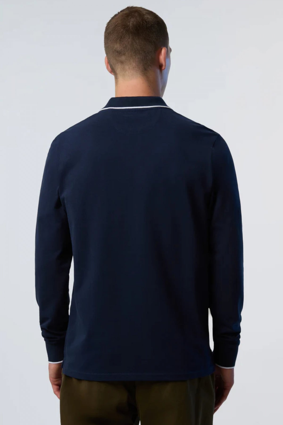 NORTH SAILS POLO LONG SLEEVE en color AZUL (3)