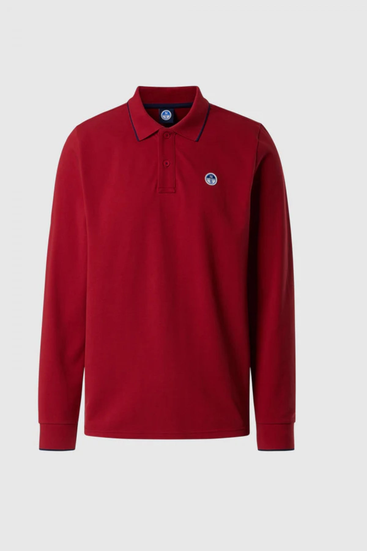 NORTH SAILS POLO LONG SLEEVE en color ROJO (2)