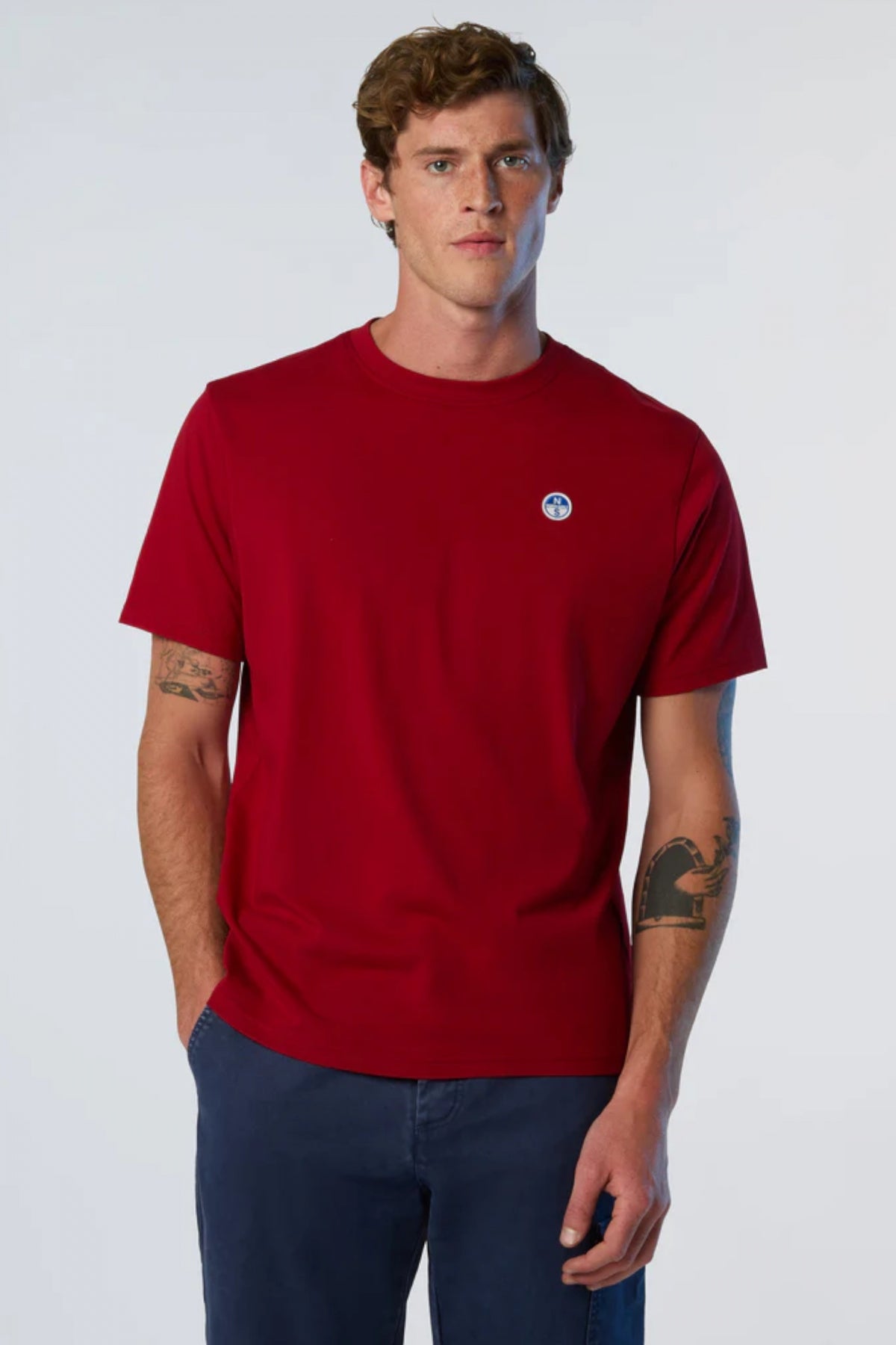 NORTH SAILS T SHIRT SHORT SLEEVE en color ROJO (1)