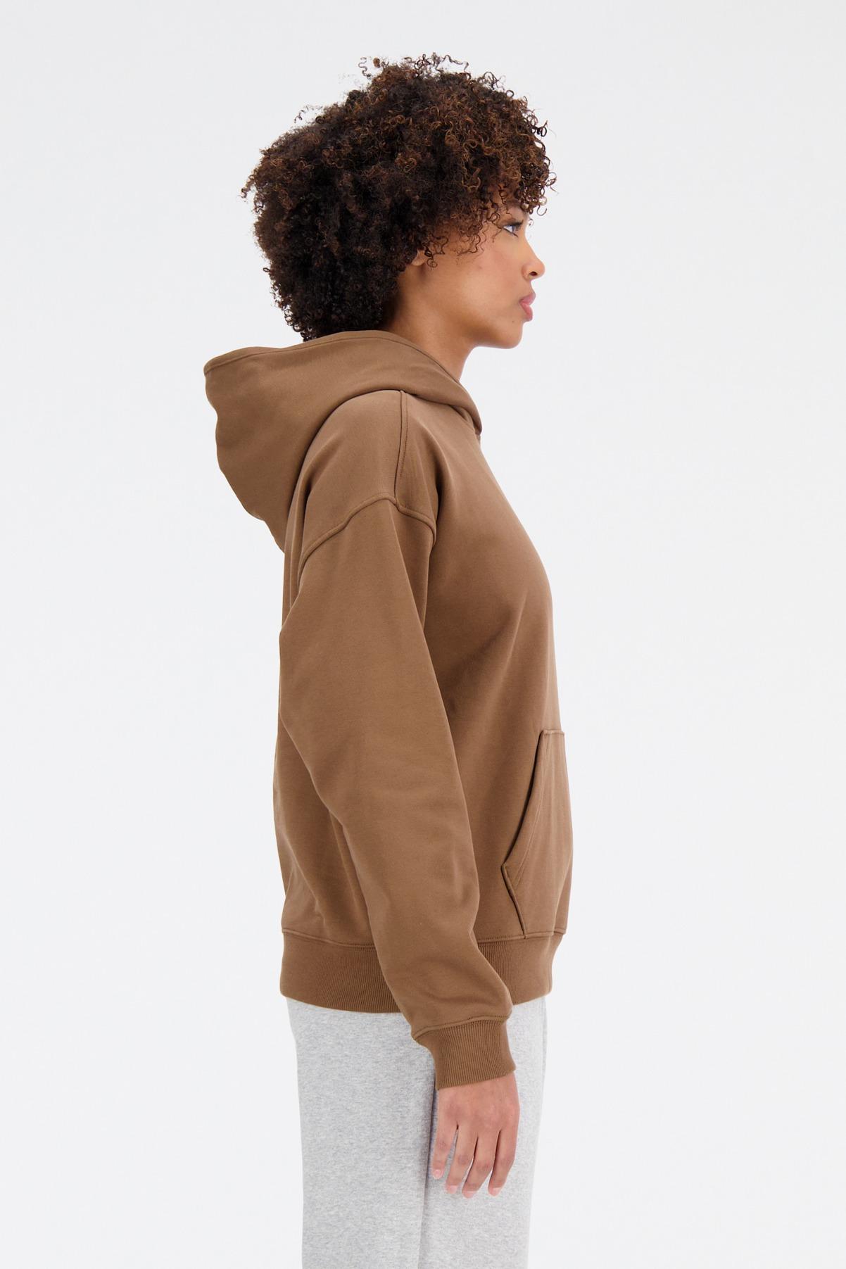 NEW BALANCE SPORT ESSENTIALS PREMIUM FLEECE HOODIE en color MARRON (3)