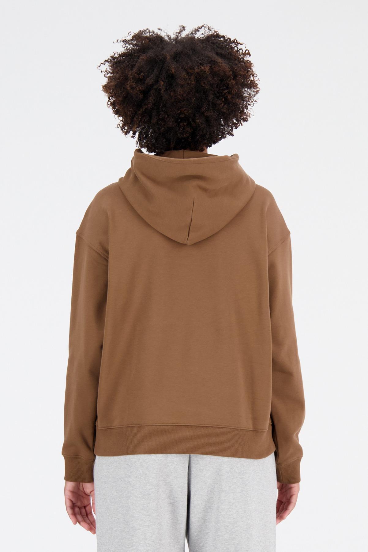 NEW BALANCE SPORT ESSENTIALS PREMIUM FLEECE HOODIE en color MARRON (4)
