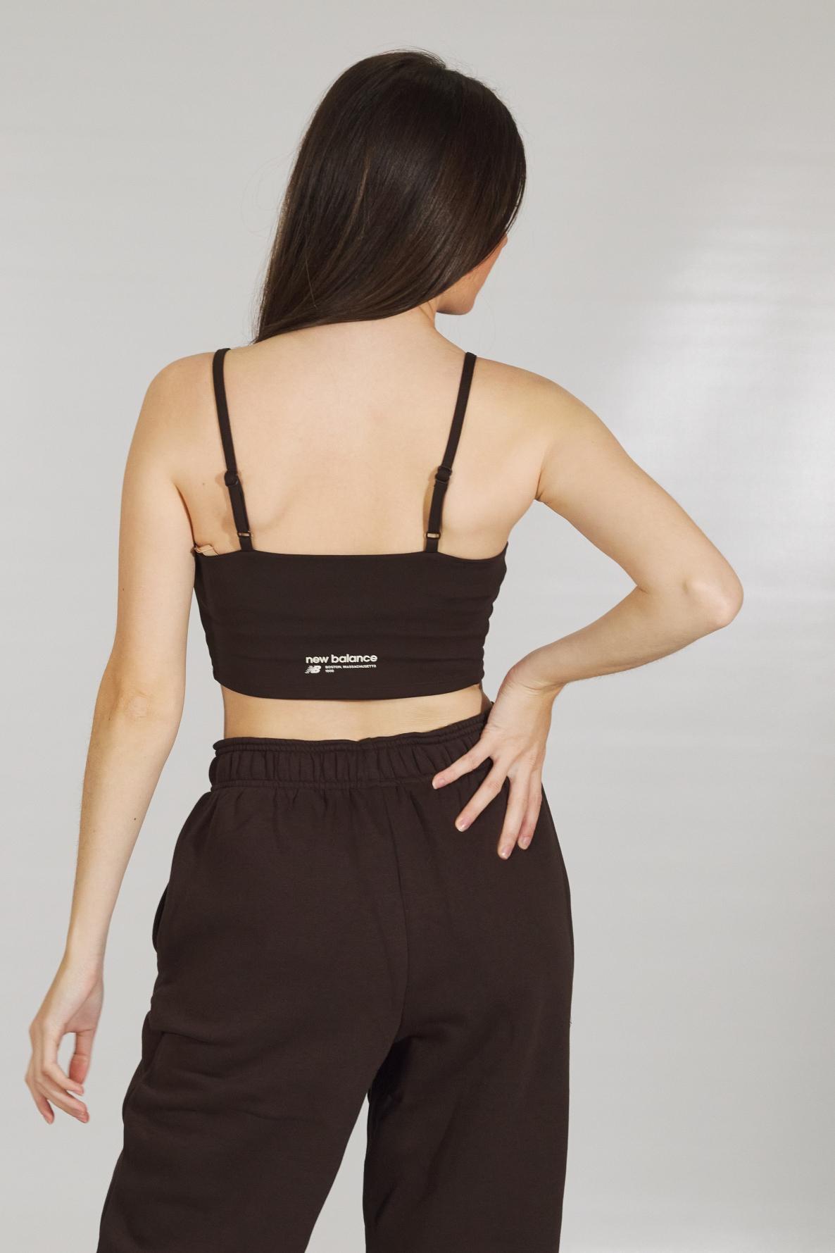 NEW BALANCE LINEAR HERITAGE SOFT BRA TO en color MARRON (3)