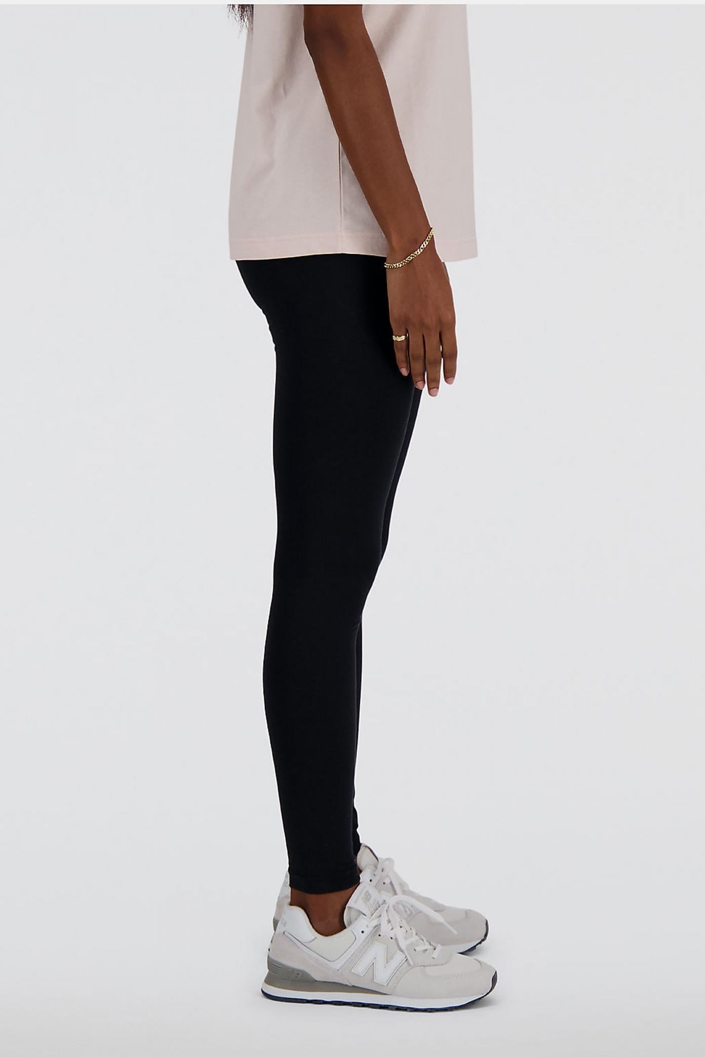 NEW BALANCE COTTON HIGH RISE LEGGING en color NEGRO (2)