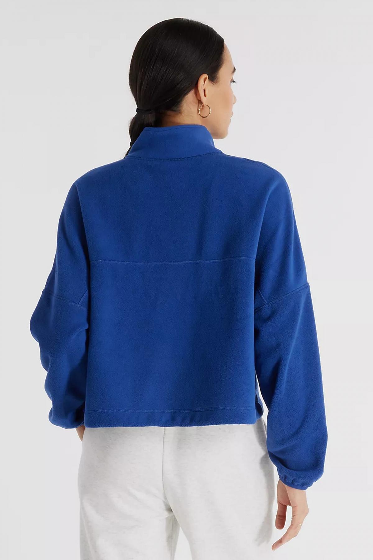NEW BALANCE GRAPHIC POLAR FLEECE HALF Z en color AZUL (3)