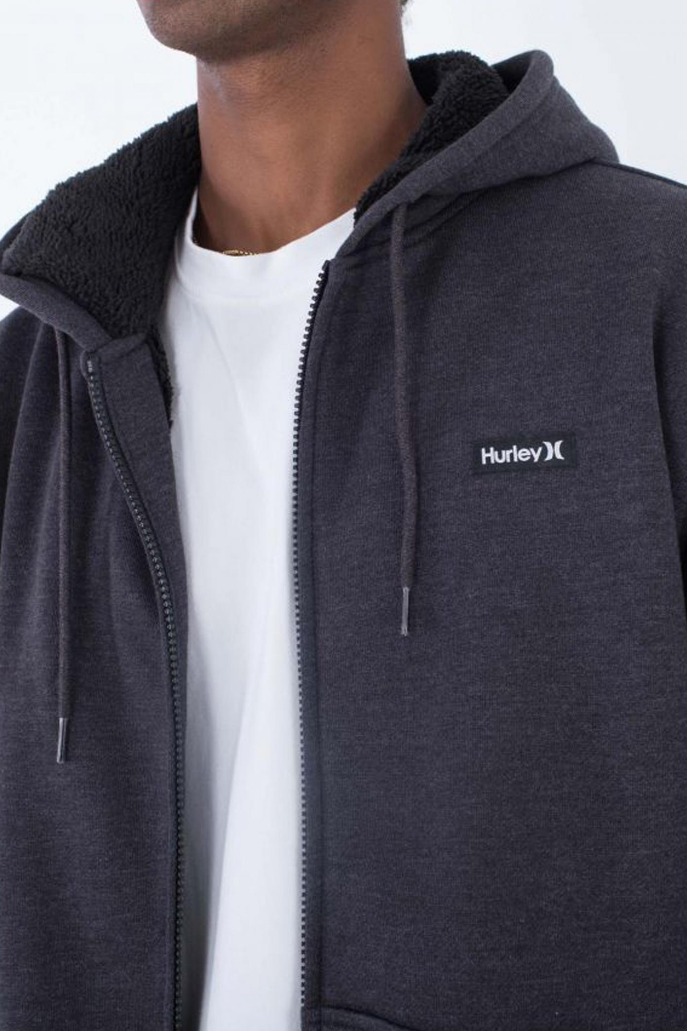 HURLEY ALPS ZIP FLEECE en color GRIS (4)