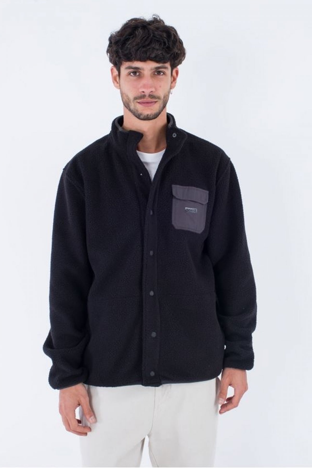 HURLEY WOODLAND BURRITO SNAP FL en color NEGRO (1)