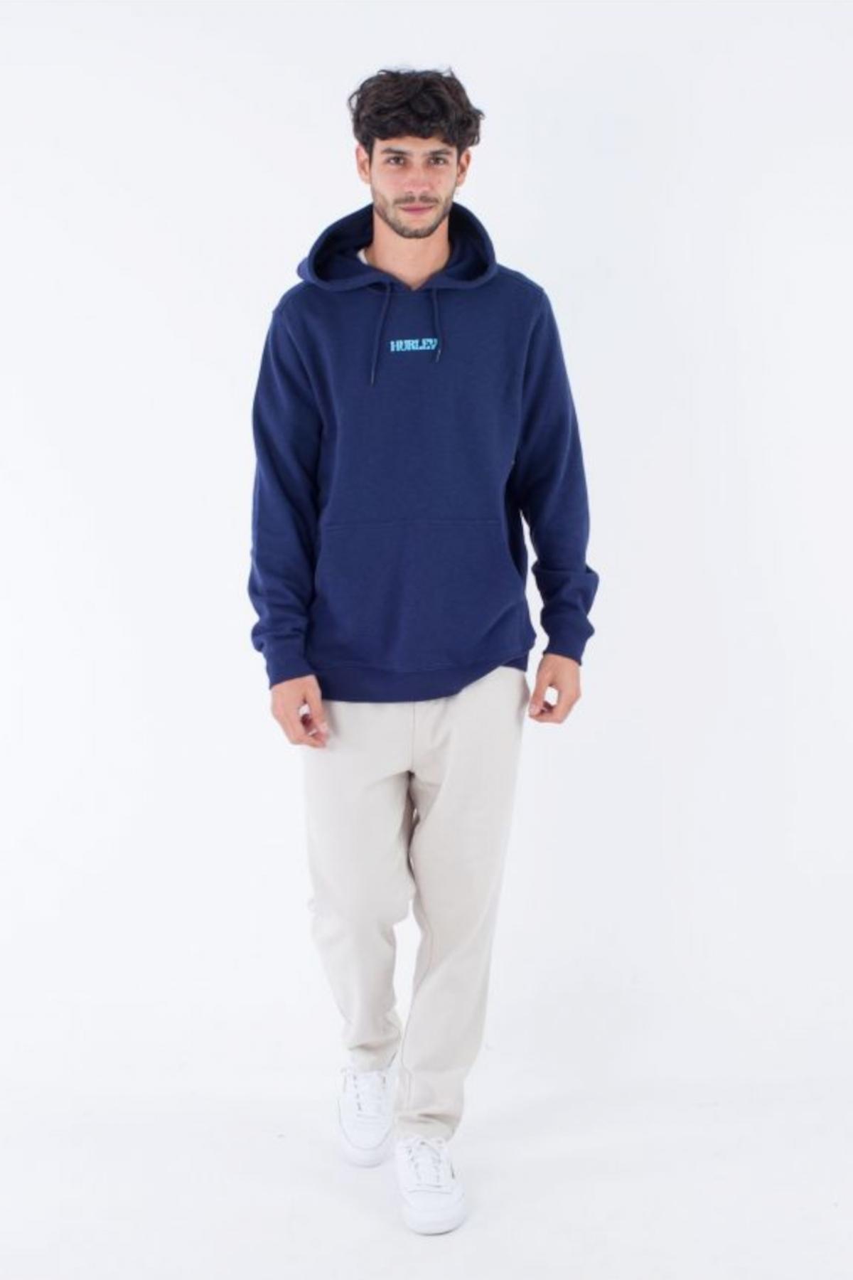 HURLEY COSMIC WAVES SLUB FLEECE en color AZUL (4)