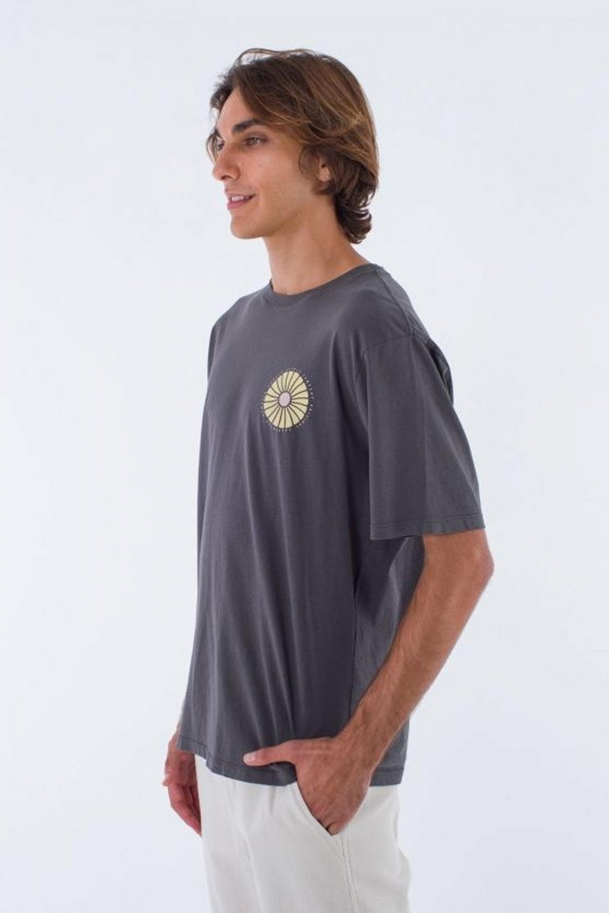 HURLEY EVD NATURALS SS TEE en color GRIS (2)