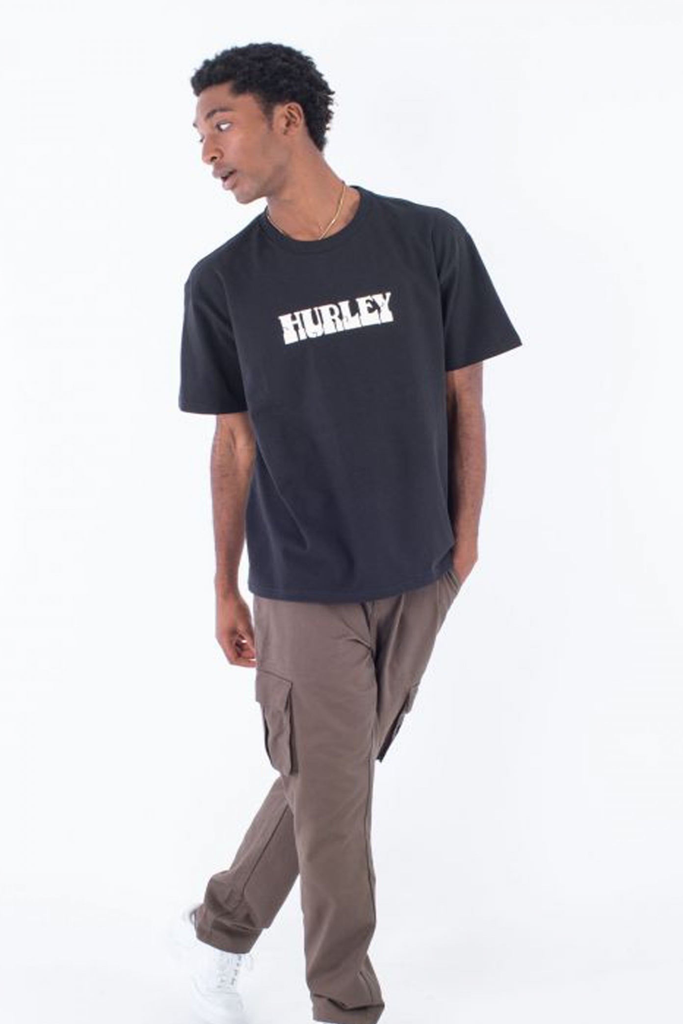 HURLEY WORM TEE en color NEGRO (3)