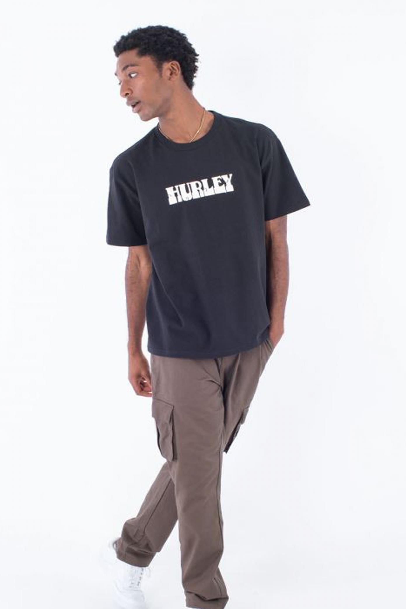 HURLEY WORM TEE en color NEGRO (3)