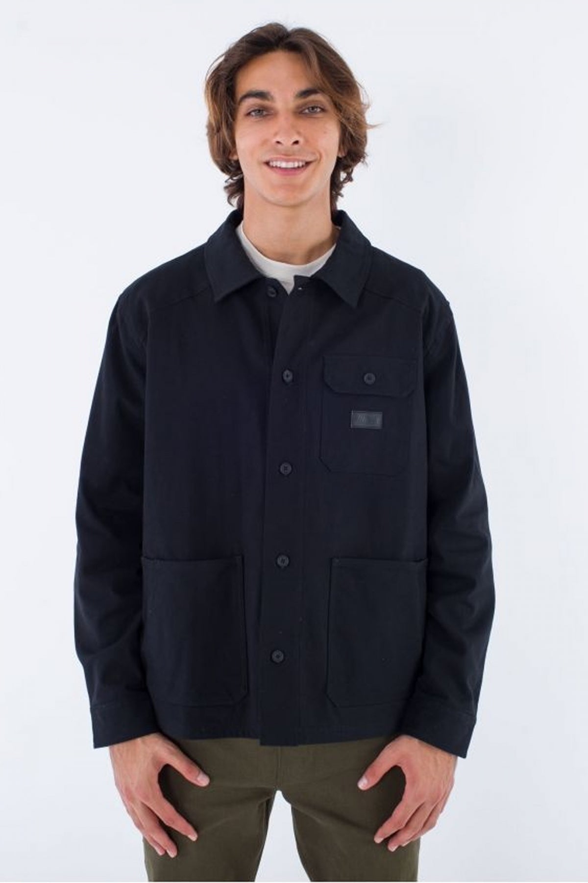 HURLEY BIXBY FLANNEL LINED CANV en color NEGRO (1)