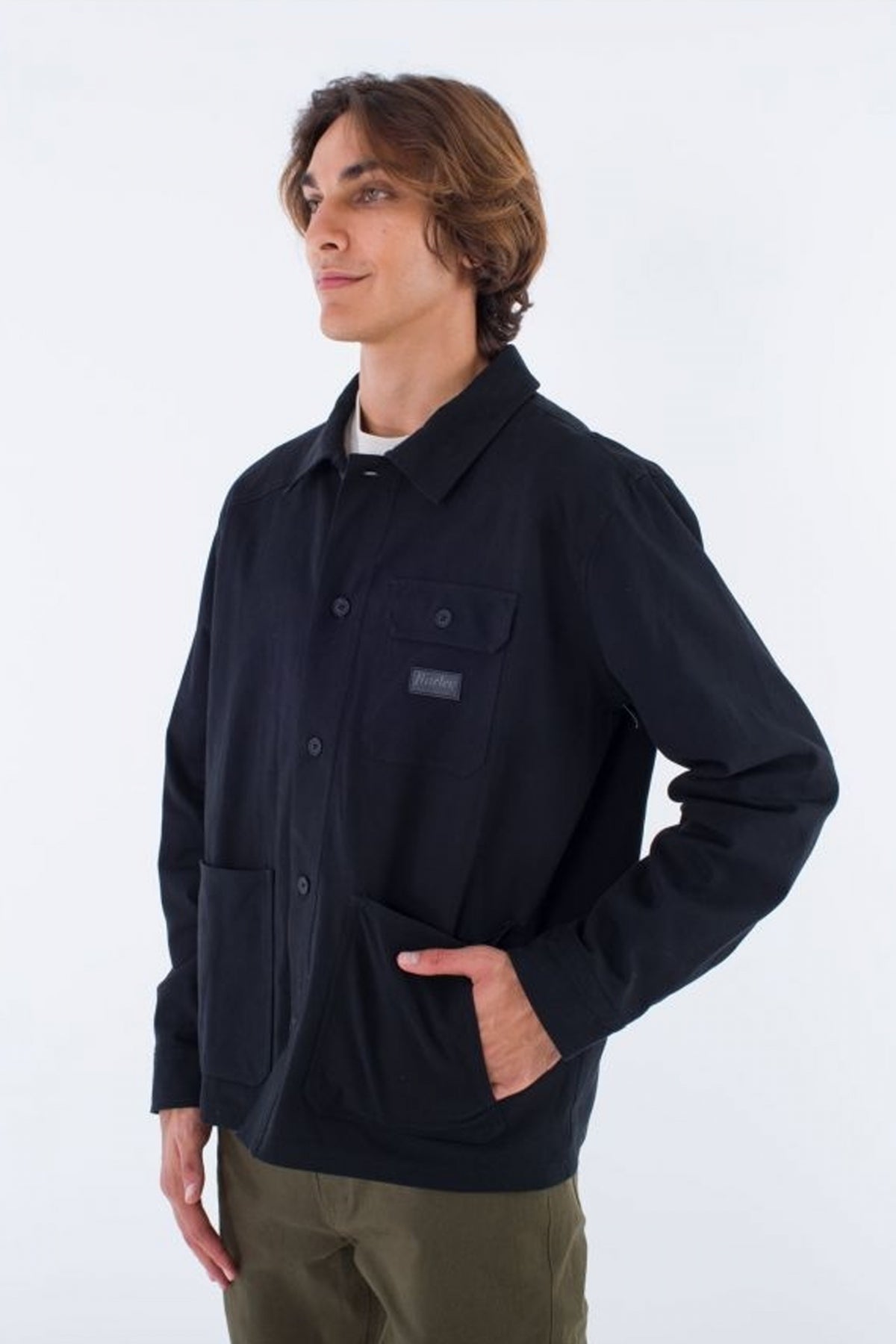 HURLEY BIXBY FLANNEL LINED CANV en color NEGRO (2)