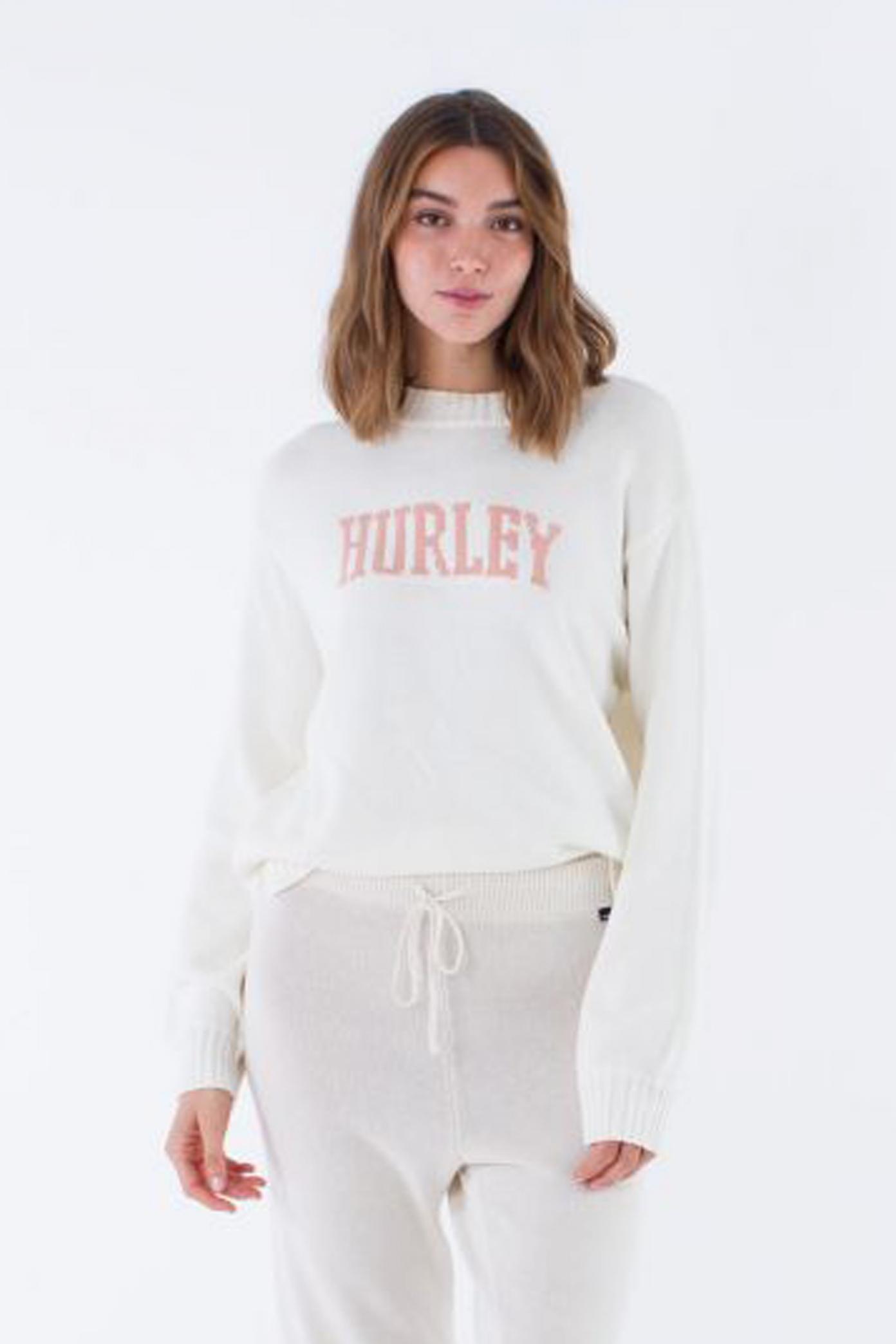 HURLEY HYGGE CREW KNIT en color BLANCO (1)