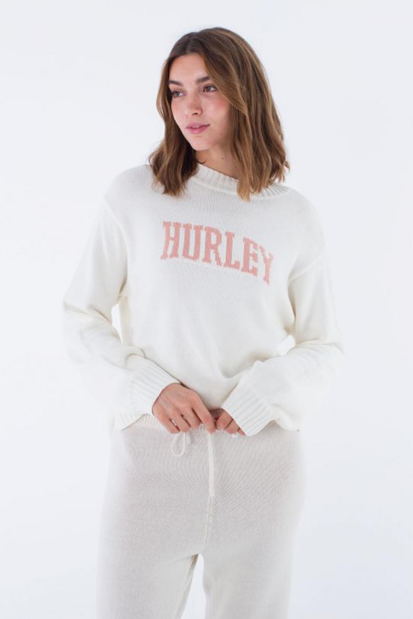 HURLEY HYGGE CREW KNIT en color BLANCO (4)