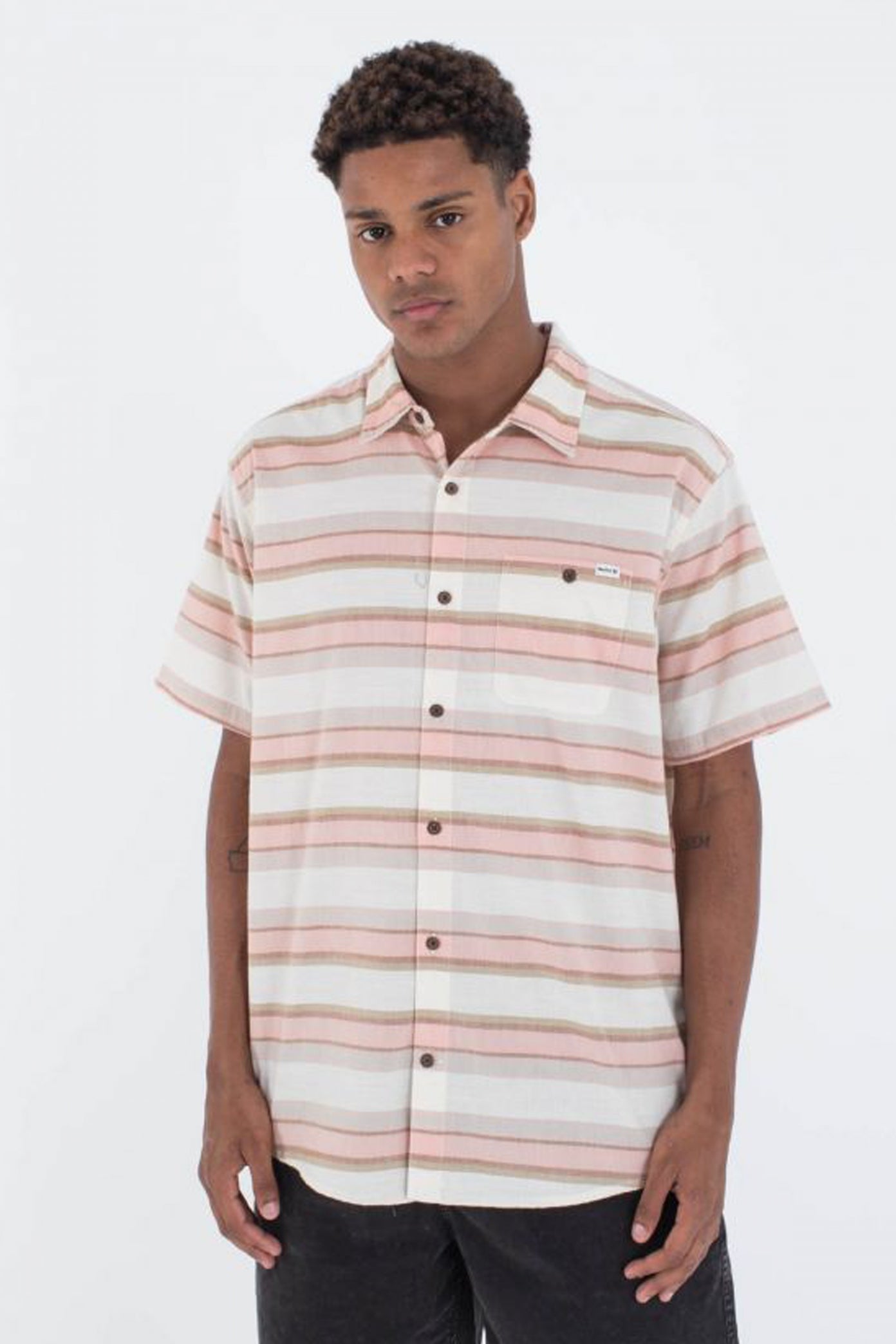 HURLEY OAO LIDO STRIPE SS en color BLANCO (1)