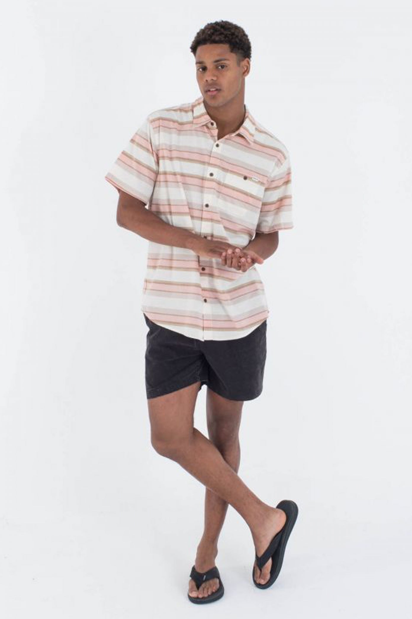 HURLEY OAO LIDO STRIPE SS en color BLANCO (5)