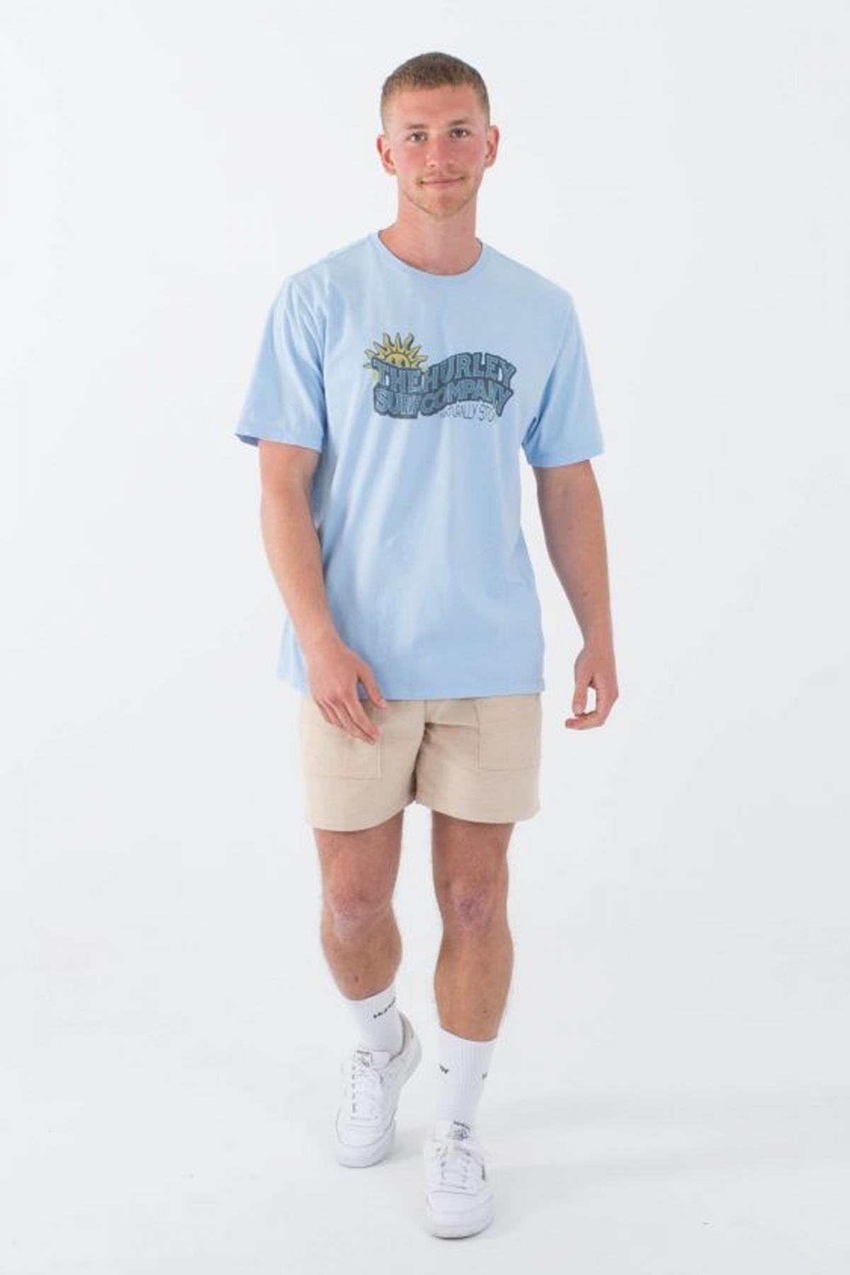 HURLEY NATURALLY STOKED SS en color AZUL (2)