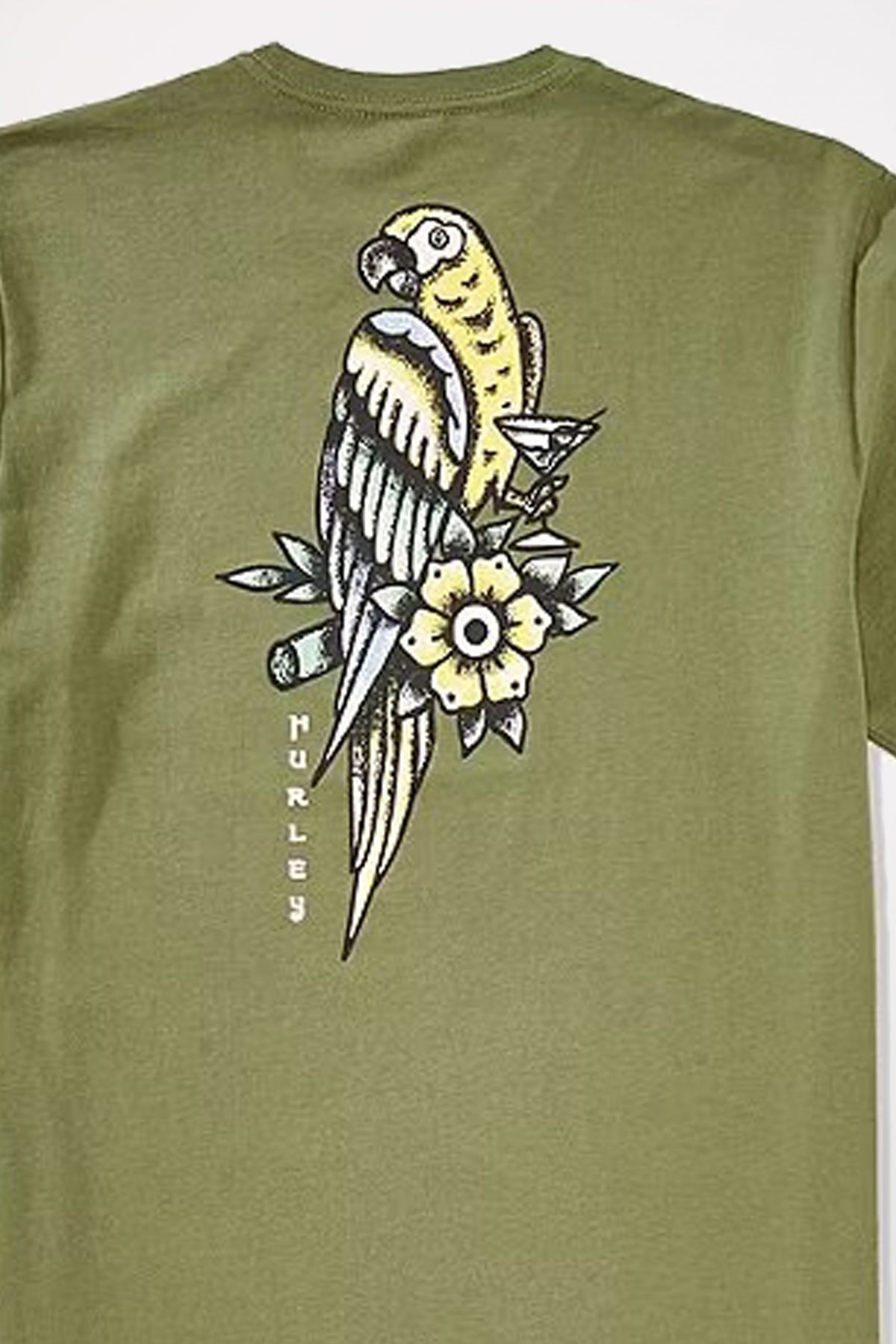 HURLEY PARROT LAD SS en color VERDE (3)