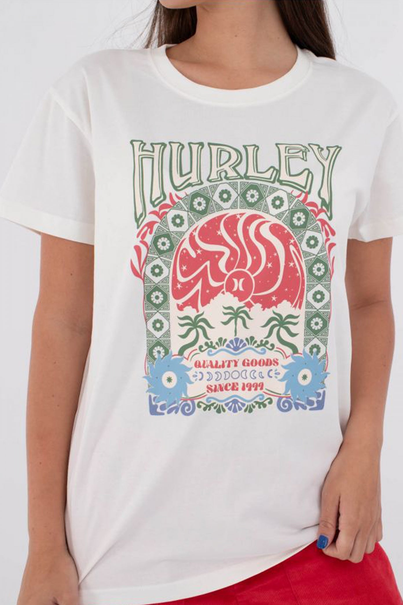HURLEY ORGANIC MIKONOS TEE en color BLANCO (3)