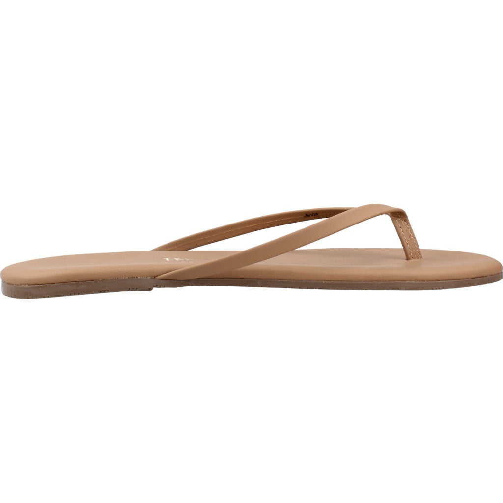 TKEES SANDALIA PLANA en color MARRON CLARO (4)