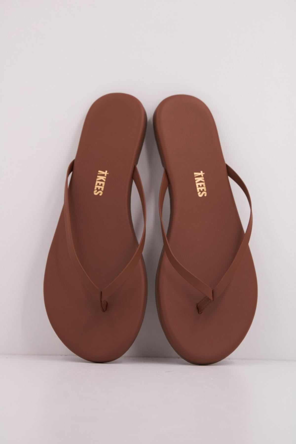 TKEES SANDALIA PLANA en color MARRON (3)