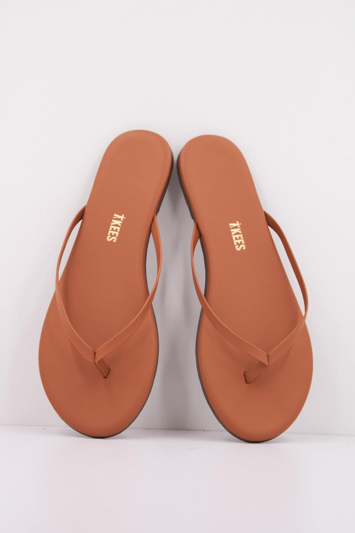 TKEES SANDALIA PLANA en color MARRON (3)