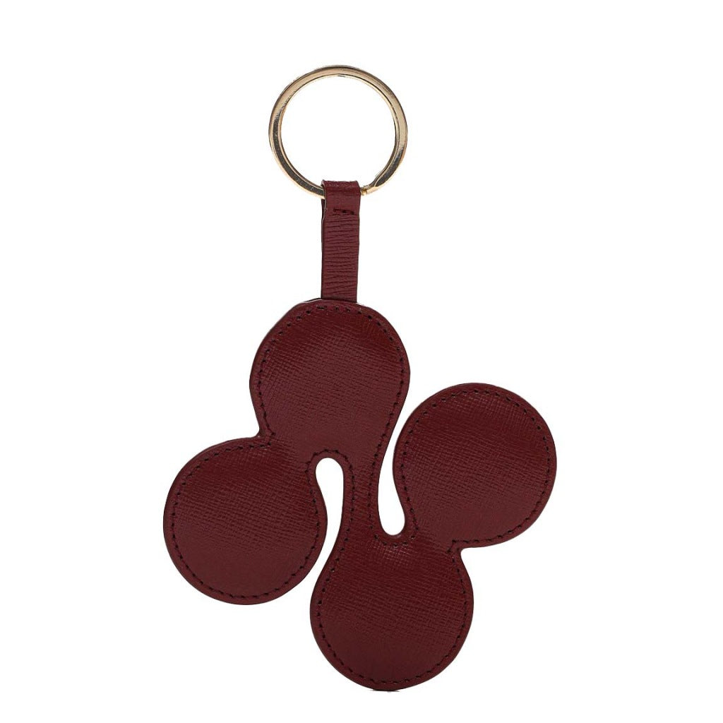 NUNOO LOGO KEYRING FLORENCE en color MARRON (3)