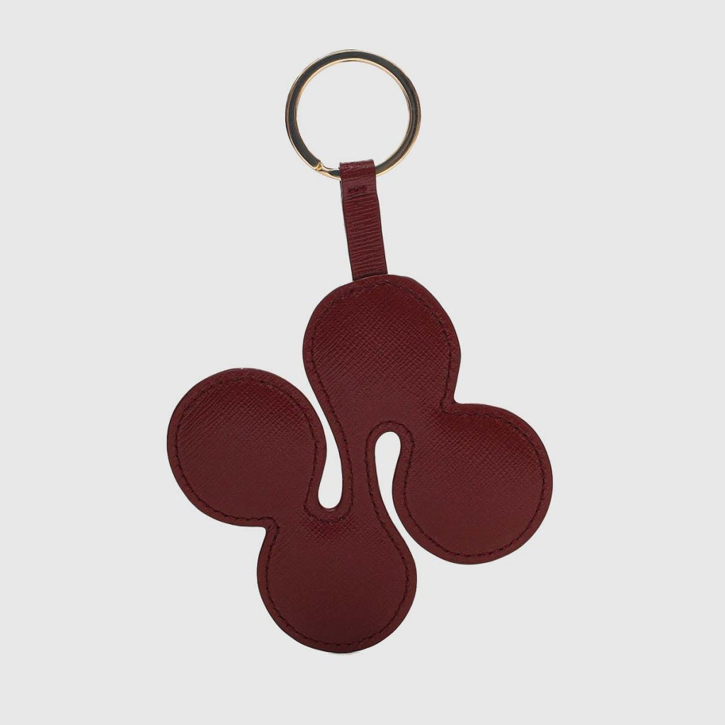 NUNOO LOGO KEYRING FLORENCE en color MARRON (4)