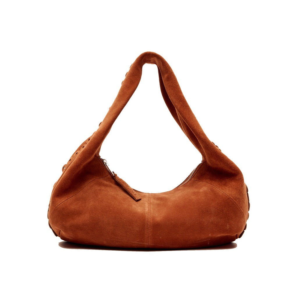NUNOO NB SMALL ALMA SCALLOP SUEDE en color MARRON (4)